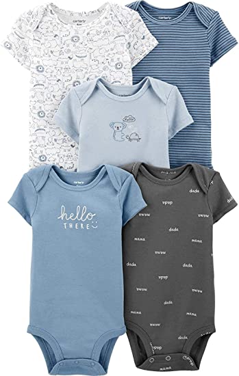 Carter's Baby Boys 5-Pack Original Short Sleeve Bodysuits