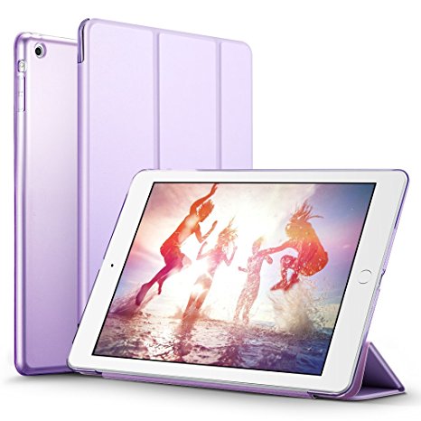 iPad Mini Case, iPad Mini 2 / Mini 3 Case, ESR® iPad Mini Smart Case Cover [Synthetic Leather] and Translucent Frosted Back Magnetic Cover with Sleep / Wake Function [Ultra Slim] [Light Weight] for Apple iPad Mini 1/2/3 (Fragrant Lavender)