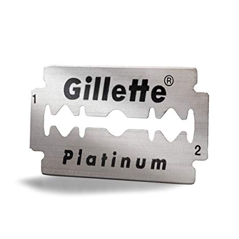 50 Gillette Platinum Double Edge Razor Blades Made in Russia