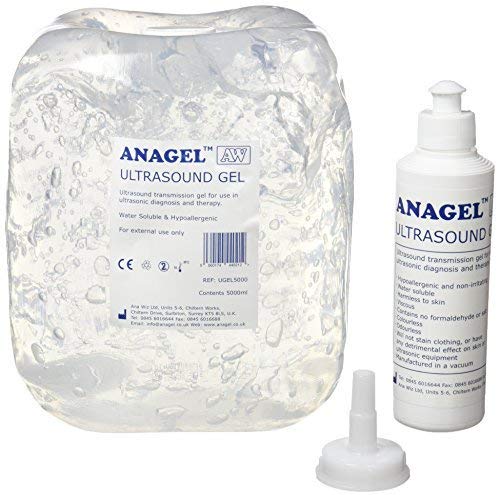 Anagel UGEL5000 Ultrasound Gel Bottle 5L with 250ml refill bottle
