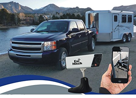 Esi Hitch®World First Portable iPhone Directly Viewed WiFi Trailer Camera Rear View Back Up Hitching Camera for RV Trailer SUV Built in Battery with Magnetic Base Recording on iPhone-EH04