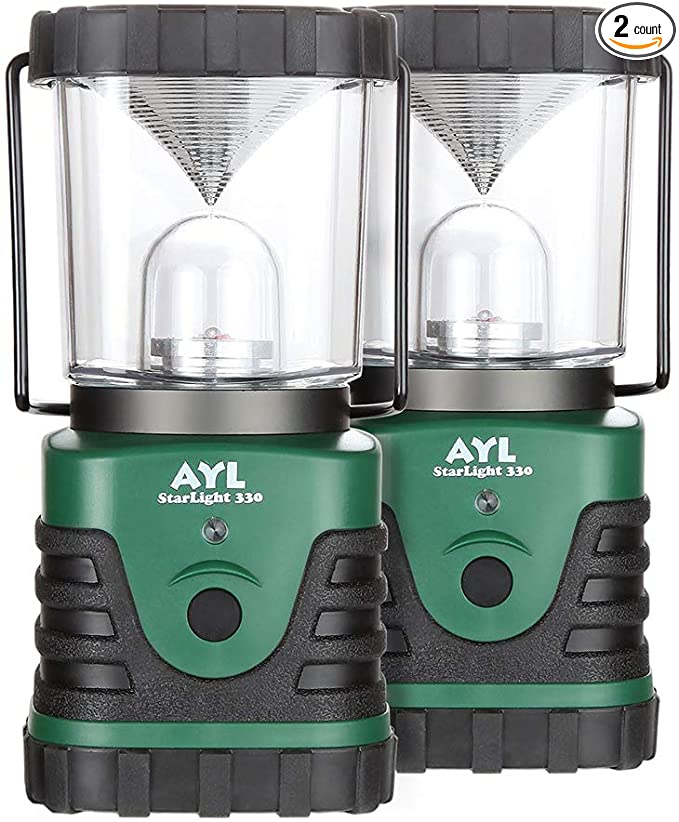 AYL Starlight - Water Resistant - Shock Proof - Battery Powered Ultra Long Lasting Up to 6 Days Straight - 1000 Lumens Ultra Bright LED Lantern - Perfect Camping Lantern for Hiking, Camping