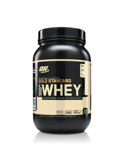 Optimum Nutrition Naturally Flavored Gold Standard 100% Whey Protein, Vanilla, 1.9 Pound