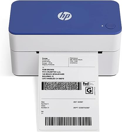 HP Shipping Label Printer, 4x6 Commercial Grade Direct Thermal, Compact & Easy-to-use, High-Speed 300 DPI Printer, Barcode Printer, Compatible with Amazon, UPS, Shopify, Etsy, Ebay, ShipStation & More