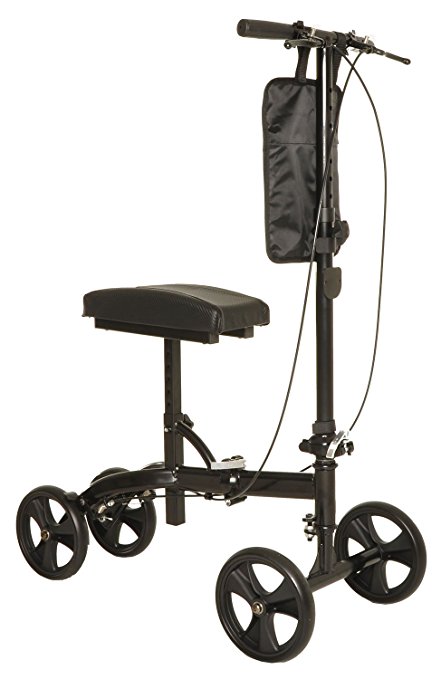 Knee Roller Foldable Knee Scooter Crutch Alternative, Dual Brakes