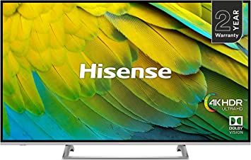 Hisense H50B7500UK 50-Inch 4K UHD HDR Smart TV with Freeview Play (2019)