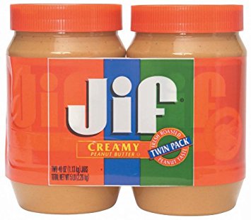 Jif Creamy Peanut Butter Twin Pack, 80 Ounce