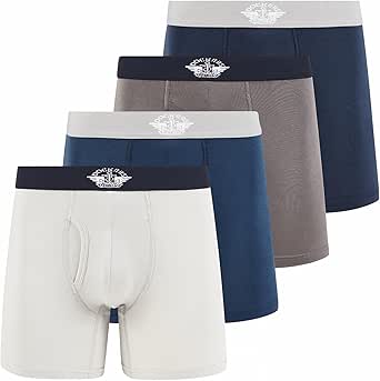 Dockers Mens Boxer Briefs Microfiber Men’s Boxers Underwear for Men Pack of 4