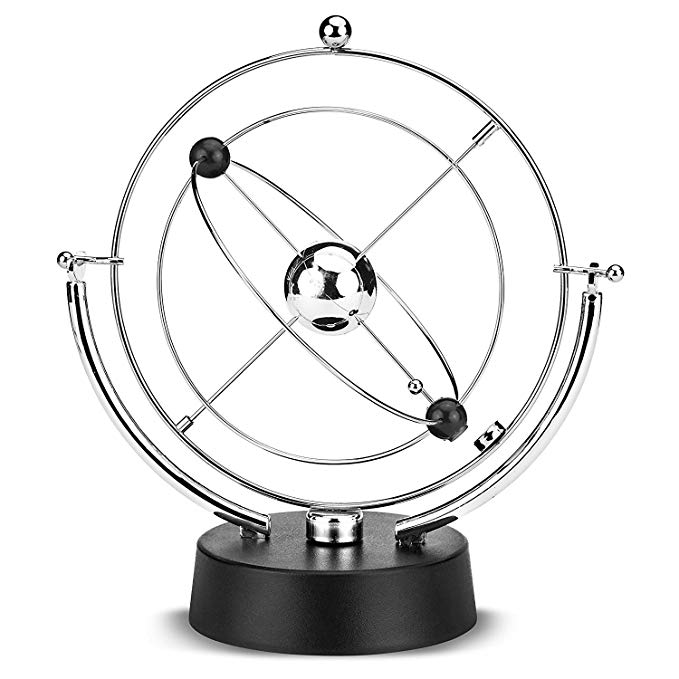 ScienceGeek Cosmos Kinetic Mobile Desk Toy - Electronic Perpetual Motion