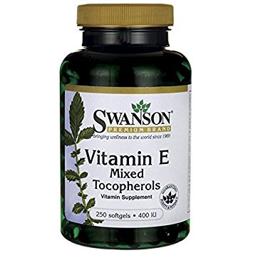 Swanson Vitamin E Mixed Tocopherols 400 Iu (268 mg) 250 Sgels