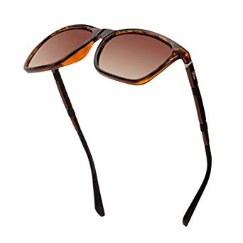 Square Aluminum Magnesium Frame Polarized Sunglasses Spring Temple Sun Glasses