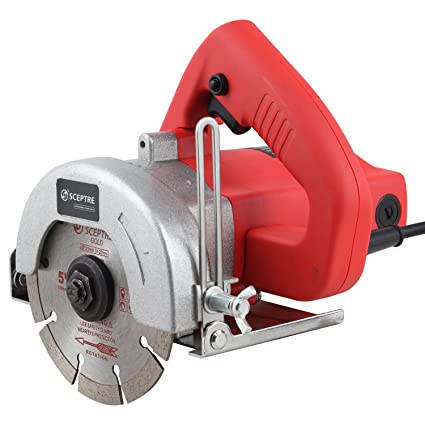 SCEPTRE SP CM5 Marble Cutter 5 inch Heavy Duty Multipurpose Powerful Machine High Capacity Motor Suitable for Cutting Tiles & Marbles Wood etc (1200 W)