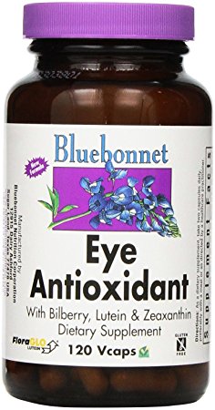 BlueBonnet Eye Antioxidant with Zeaxanthin Formula Vegetarian Capsules, 120 Count