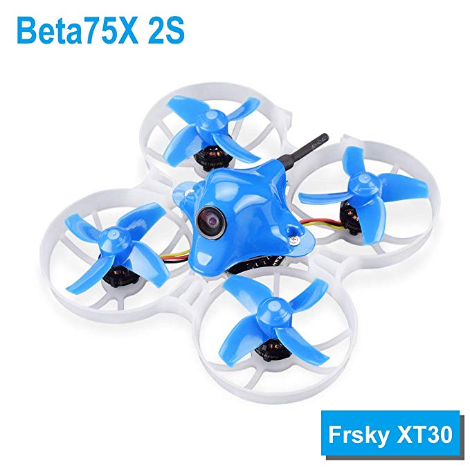 BETAFPV Beta75X 2S Brushless Whoop Drone with 2S F4 FC Frsky Z02 Camera OSD Smart Audio 11000KV 1103 Motor XT30 Cable for Tiny Whoop FPV Racing