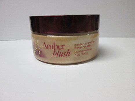 Bath and Body Works Amber Blush Golden Shimmer Body Souffle 8 Oz