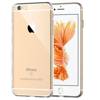 iPhone 6s Case,iPhone 6 Case,[4.7inch] Case, SupThin (2 Pack) Thin Case Cover TPU Rubber Gel, Transparent Clear Back Case for iPhone 6 and iPhone 6s, Soft Silicone (Clear)