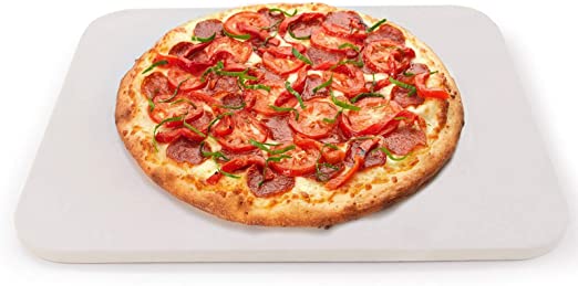 U/A Pizza Stone, Cordierite Pizza Grilling Stone, Pizza Pan for Oven Baking Stone, The Perfect Crispy Crust on Pizzas & Bread,Durable and Safe,15x12 Inch and 0.51 Thick Rectangular(1215 inch)