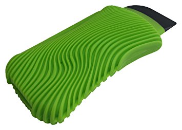 Fusionbrands WaveSponge Multi-Use, Bacteria & Odor Resistant Silicone Dish Cleaning Tool, Scrape, Squeegee & Scrub,  Green