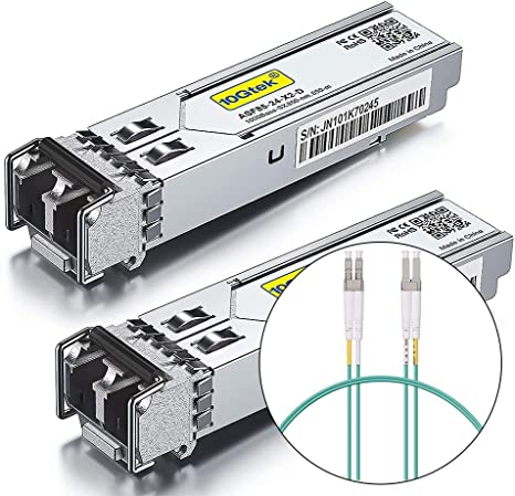 1.25G SFP 1000Base-SX and OM3 LC to LC Fiber Patch Cable