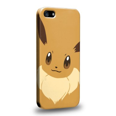 Case88 Premium Designs Pokemon Eevee Protective Snap-on Hard Back Case Cover for Apple iPhone 5 5s