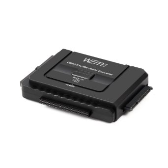 WEme USB 30 to SATA  IDE 2535 Hard Drive Disk Adapter Converter for HDD SSD Support 6TB and One-Touch Backup Include Power Switch 12V 2A Power Adapter Cable