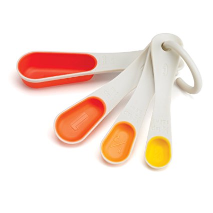 Chef'n SleekStor Measuring Spoons (Orange Tonal)