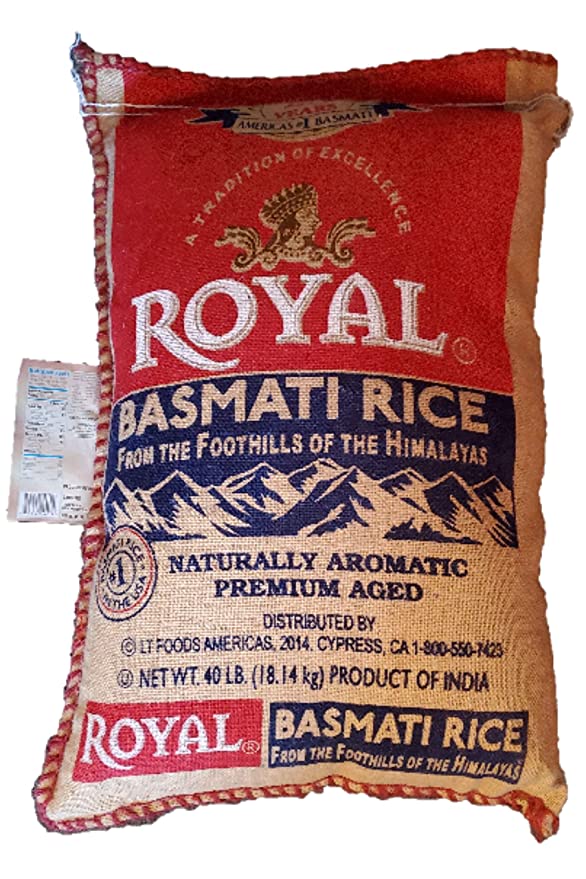 Royal Basmati Rice 40-pound Bag