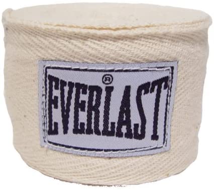 Everlast 4455P-120 Hand Wraps, Natural, 120"