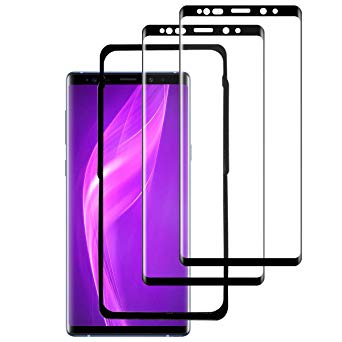 HOLOO Note 9 Glass Screen Protector (2 PACK) (Alignment Frame Tool), Galaxy Note 9 Screen Protector Tempered Glass Full Cover/ 3D Curved/Case Friendly/HD Crystal Film for Samsung Galaxy Note 9