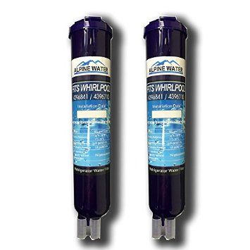 Set of two Compatible to Whirlpool 4396710 Replacement water filter