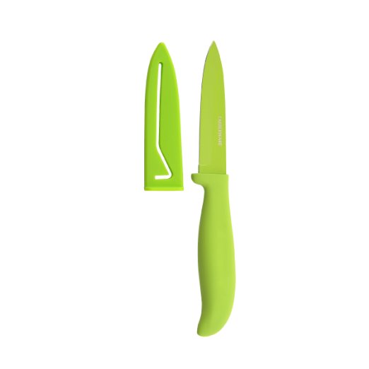 Farberware Resin Paring Knife with Sheath, 3.5-Inch, Green