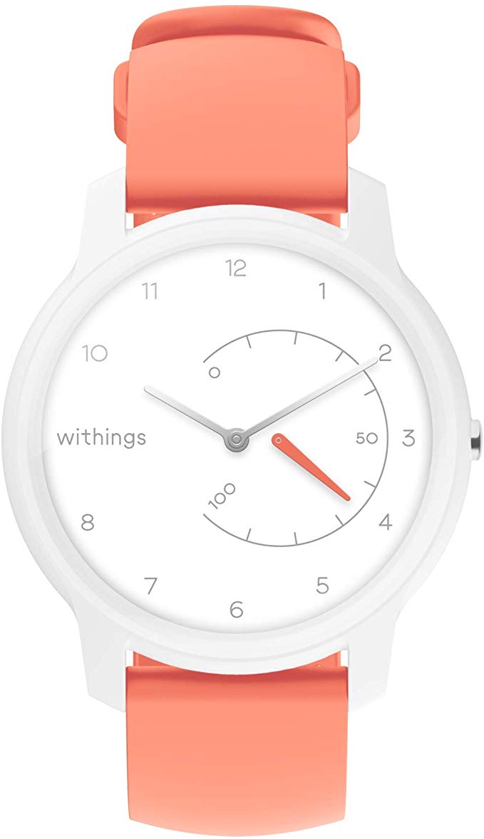 Withings Move Hybrid Smartwatch - Activity Tracker with Connected GPS, Sleep Monitor, Water Resistant with 18-month battery life