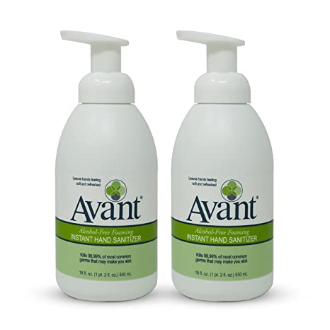 Avant® Alcohol-Free Foaming Hand Sanitizer, 18 oz Bottle 2-Pack bulk