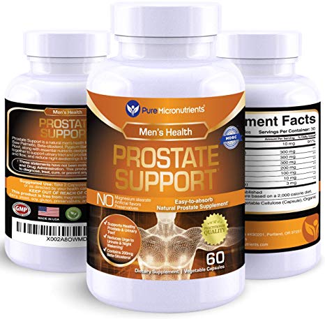Advanced Prostate Health Supplement - Saw Palmetto, Beta-Sitosterol, Stinging Nettle Root, Lycopene - Bladder Control & Urinary Support Supplements for Men, Pure Micronutrients