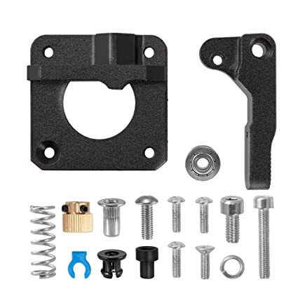 Creality Ender 3 All Metal MK-8 Extruder Feeder Drive for Ender 3 Pro, Ender 5/5 Plus/Pro, CR-10 Series, CR-10S, CR 20/20 Pro 3D Printer, 1.75mm Filament Black Aluminum Block Bowden Extruder