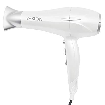 VASLON 1875W Lightweight Negative Ions Hair Blow Dryer with Concentrator Nozzle 2 Speed and 3 Heat Settings Cool shot button DC Motor