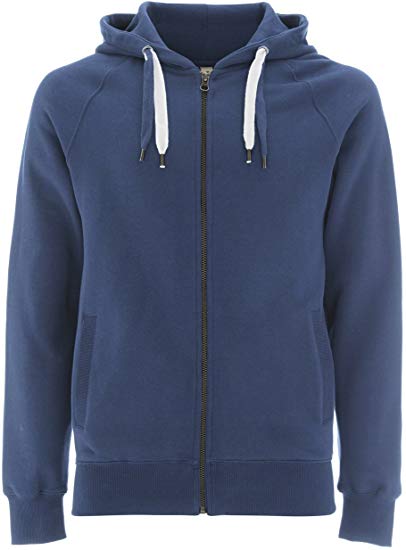 Zip Up Hoodie for Men - Fleece Jacket - Mens Zipper Cotton Hooded Sweatshirt