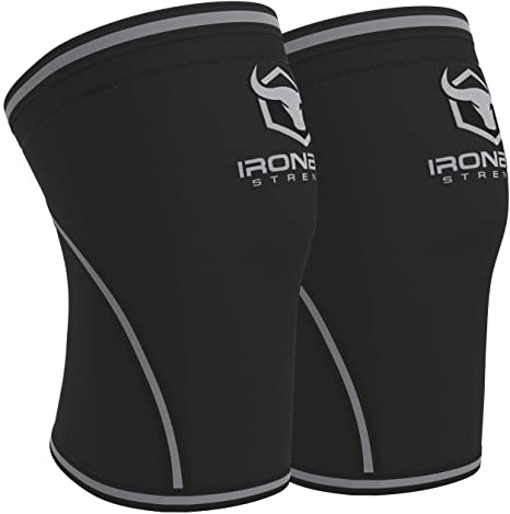 Knee Sleeves 7mm (1 Pair) - High Performance Knee Sleeve Support For Weight Lifting, Cross Training & Powerlifting - Best Knee Wraps & Straps Compression - For Men and Women