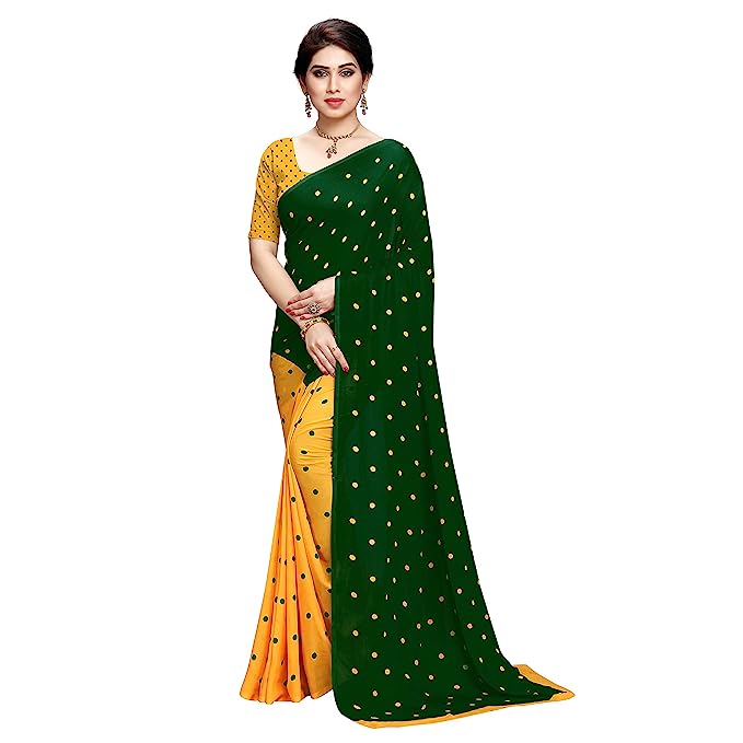 Anand Sarees Georgette Saree with Blouse Piece
