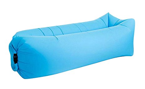 Inflatable Lounger Air Sofa Chair with U-shape neck pillow and handy storage bag for Camping&Hiking & Swimming pool to use as mattress (outdoor&indoor)