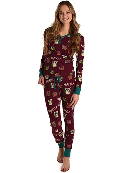 Women's Thermal Pajama Sets by LazyOne | Cute Matching PJ Pants and Shirt   Sizes XS-XL