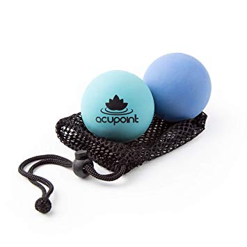 Acupoint Physical Massage Therapy Ball Set - Ideal for Yoga, Deep Tissue Massage, Trigger Point Therapy and Myofascial Release Physical Therapy Equipment