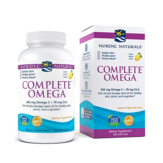 Nordic Naturals, Complete Omega, Lemon, 1000 mg, 120 Soft Gels