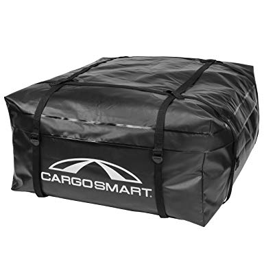 CargoSmart Soft Sided Car Top Cargo Bag, 36”x30”x16” – Adds up to 10 Cubic Feet of Storage – Easily Mounts to Vehicle’s Bare Roof, Roof Rack or Roof Top Basket – Heavy-Duty Vinyl
