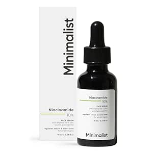 Minimalist 10% Niacinamide Face Serum for Acne Marks, Blemishes & Oil Balancing with Zinc | Skin Clarifying Anti Acne Serum for Oily & Acne Prone Skin (10 ml (Pack of 1))