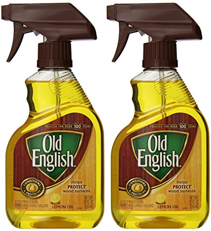 Old English, Lemon Oil, Trigger Sprayer, 12 Ounce (Pack of 2)
