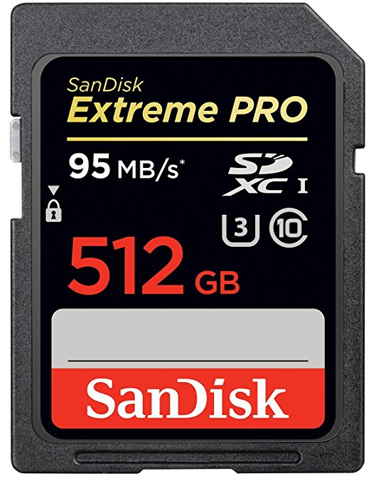 SanDisk Extreme PRO 512 GB SDXC UHS-I Memory Card - Standard Packaging