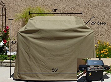 Heavy Gauge BBQ Grill Cover up to 56" Long