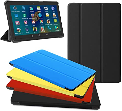 All New Fire HD 8 Tablet Case, Fire HD 8 Plus Tablet Case (8" 10 Generation, 2020 Release) - Ultra Light Slim Fit Protective Cover with Auto Wake/Sleep Black, Not Suit for Previous Generation