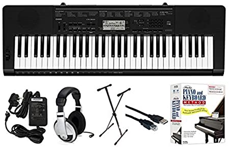 Casio CTK-3500 EPA 61-Key Premium Keyboard Pack with Stand, Headphones, Power Supply, USB Cable & eMedia Instructional Software